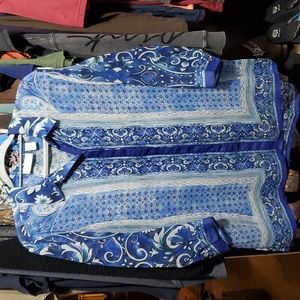 Chico's Button Down Shirt sz L